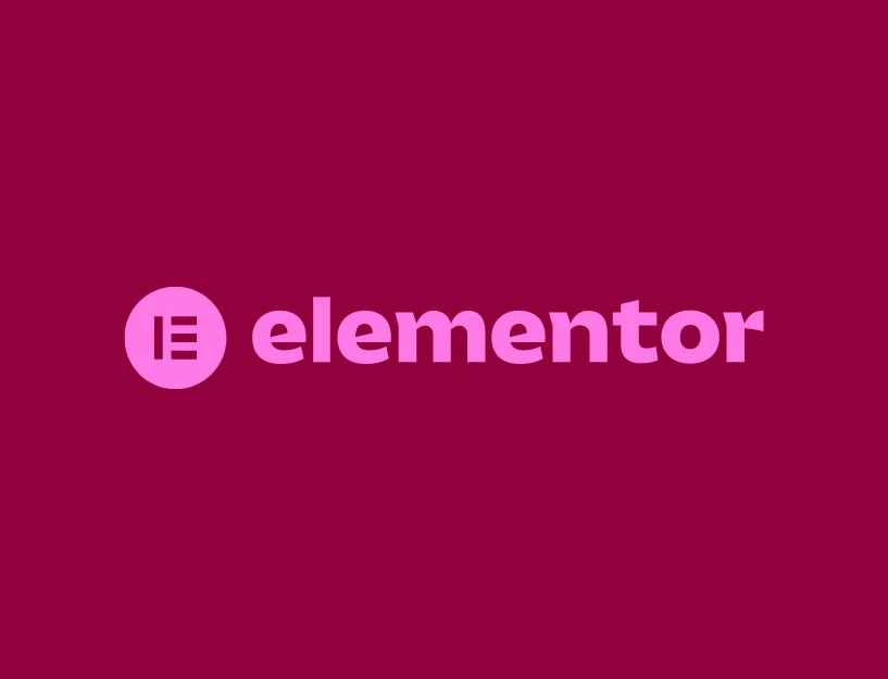 Graphic reads: "elementor" - the logo for Elementor page builder for WordPress