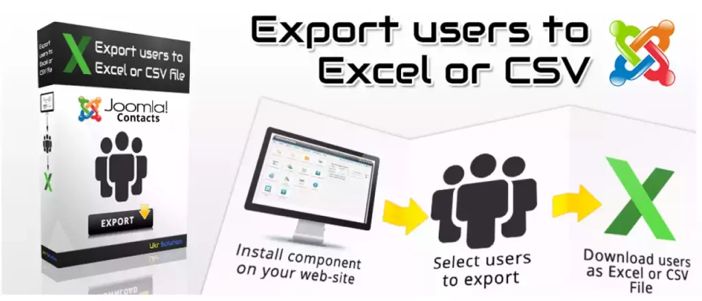 Export Joomla users to Excel or CSV