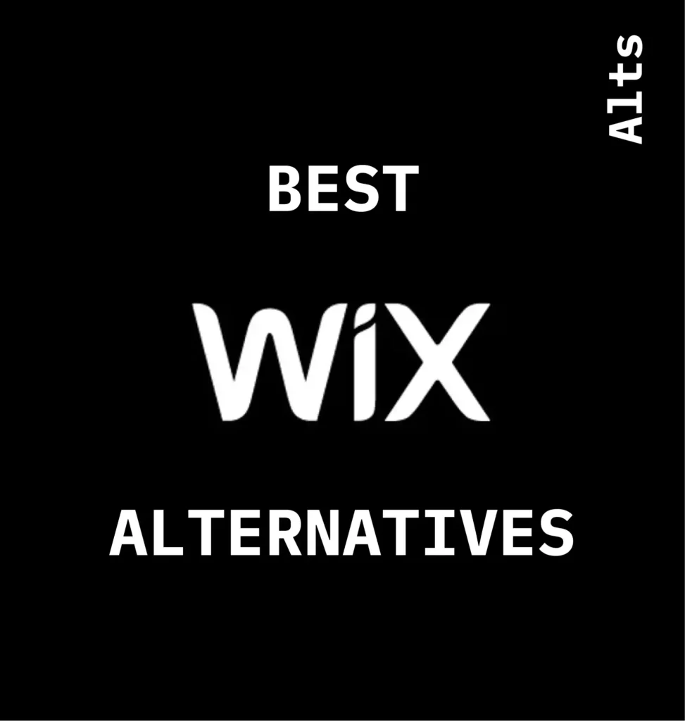 Text reads: Best Wix Alternatives - from our Alternative series, exploring the leading alternatives to popular CMS platforms