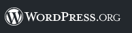 WordPress.org logo - white on black - WordPress is a solid alternative to Drupal